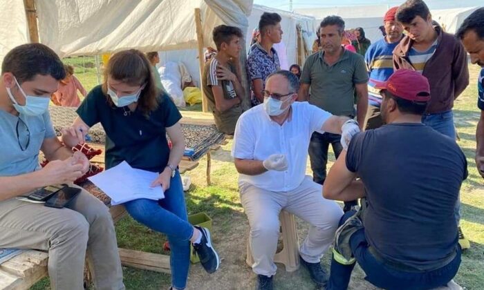 Yeşilhisar’da mevsimlik tarım işçileri aşılandı