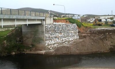 Yoğun yağışların aşındırdığı köprü onarıldı