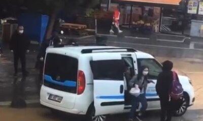 Yolu su basınca araç geçit oldu, görenler şaşırdı