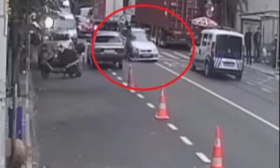 Yolun karşısına geçmek isterken dehşeti böyle yaşadı