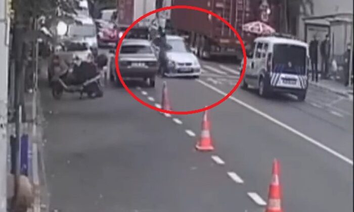 Yolun karşısına geçmek isterken dehşeti böyle yaşadı