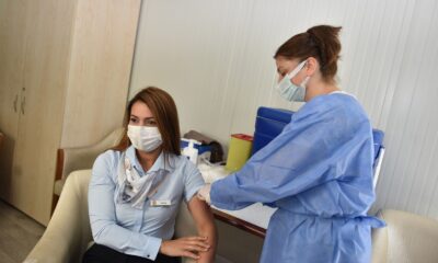 Yüreğir Belediyesi personeline korona virüs aşısı