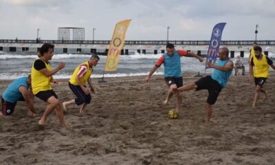 15. OMÜ Tanıtım Günleri plaj futbol müsabakaları ile başladı