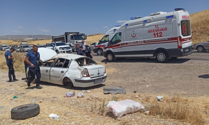 Adıyaman’da otomobil takla attı: 6 yaralı