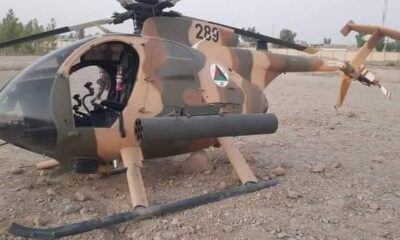 Afgan ordusuna ait helikopter teknik arıza nedeniyle acil iniş yaptı