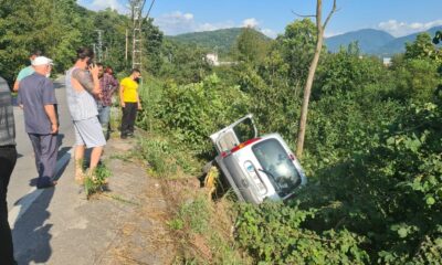 Ağaç faciayı önledi: 1 yaralı