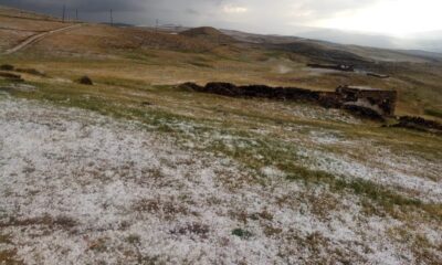 Ağrı’da dolu yağışı