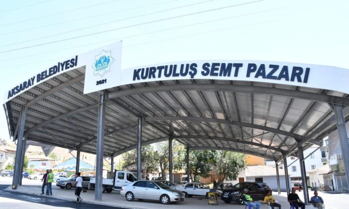 Aksaray’da Kurtuluş Semt Pazarı yenilendi