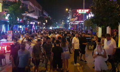 Alanya’da barlar sokağında maske zorunluluğu