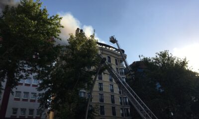 Ankara’da otelin çatı katında yangın