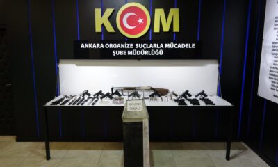 Ankara’da yasa dışı silah ticareti yapan 15 kişiye gözaltı