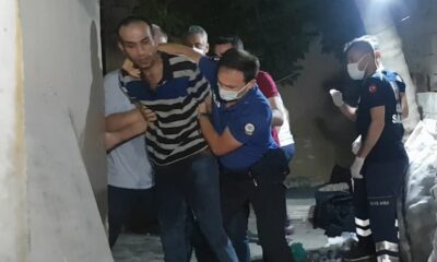 Annesini, eşini ve beş çocuğunu rehin aldı