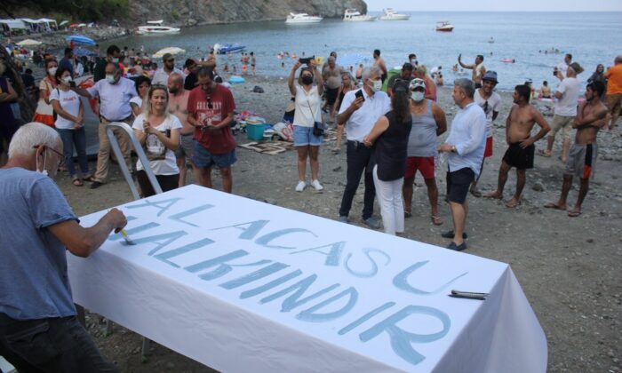 Antalya’da Alacasu Koyu eylemi