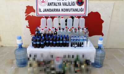 Antalya’da kaçak içki operasyonu