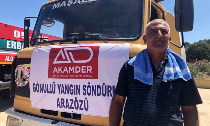Arazözü ile 24 saat nöbet tutuyor