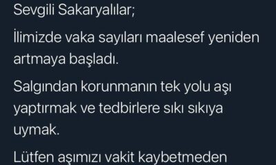 Artan vakalara karşı Sakarya Valisi uyardı