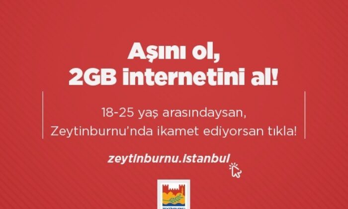 Aşı olan gençlere 2GB internet