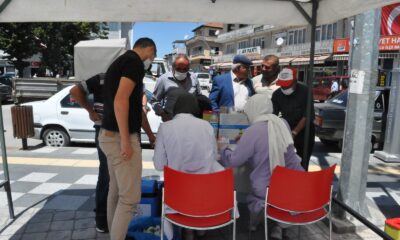 Atatürk Meydanı’nda randevusuz aşı uygulaması