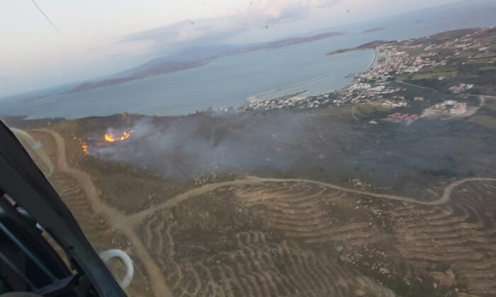 Avşa Adası’nda yangın