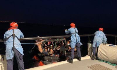 Aydın açıklarında 57 düzensiz göçmen kurtarıldı