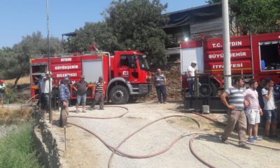 Aydın Büyükşehir Belediyesi itfaiye ekipleri günü yoğun geçiriyor