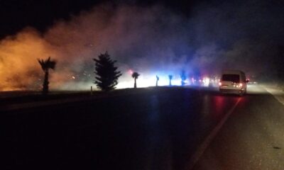 Aydın Muğla karayolu’ndaki yangın korkuttu