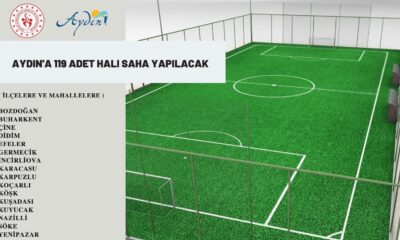 Aydın’a 119 adet halı saha yapılacak