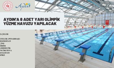 Aydın’a 8 adet yarı olimpik yüzme havuzu yapılacak