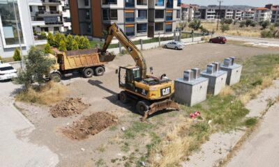 Ayvalık’ta konteynerler yeraltına alınıyor