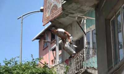 Balkondan atladı, “Ölmedim” diye bağırdı