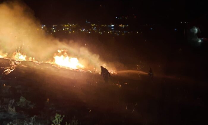 Bandırma’da otluk alanda yangın