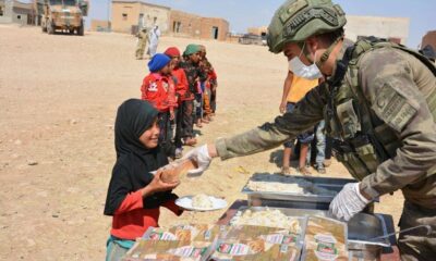Barış Pınarı Harekat Bölgesine Mehmetçikten yardım eli