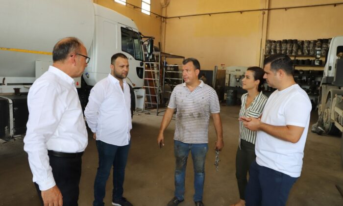 Başkan Akın çalışmaları yerinde inceledi