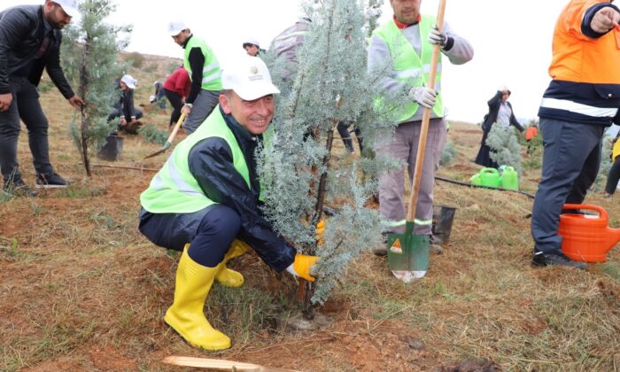 Başkan Akın’dan TEMA Vakfına 723 çalışanı adına 723 fidan bağışı