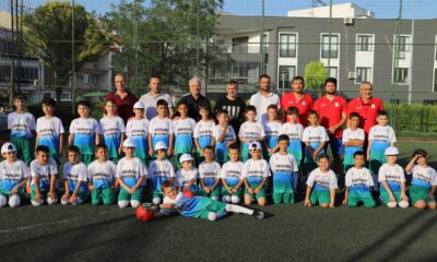 Başkan Bilgin’den minik futbolculara ziyaret
