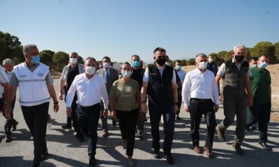 Başkan Böcek yangın bölgesinde