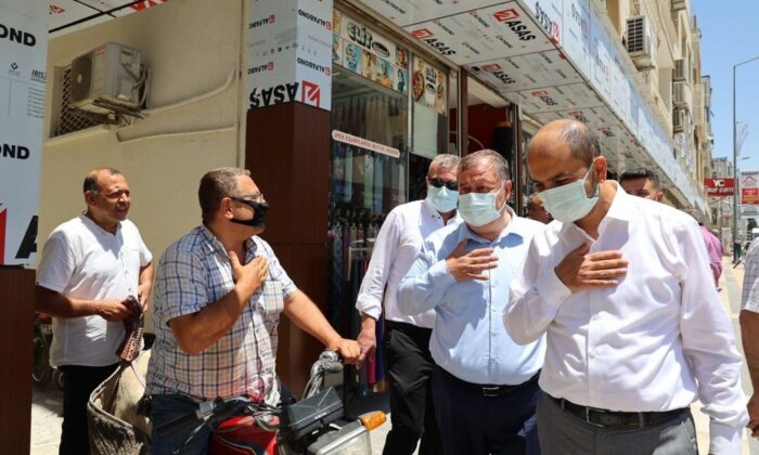 Başkanlar esnaf ziyaretinde bulundu