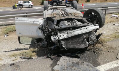 Başkent’te takla atan otomobilde 6 kişi yaralandı