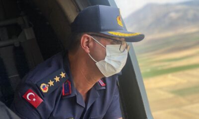 Bayram tatilinin son gününde jandarma havadan trafik denetimi yaptı