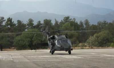 Bayram trafiği havadan denetlendi