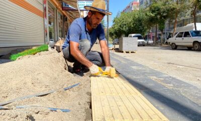 Bismil Belediyesinin yol ve kaldırım çalışması hız kesmeden devam ediyor