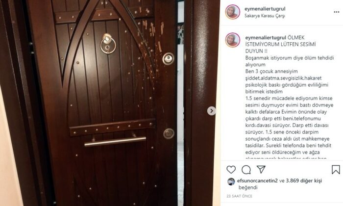 Boşanmak üzere olduğu eşinin kapsına dayanan kocaya elektronik kelepçe