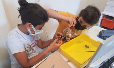 Bucalı gençler yaz tatilinde robotik kodlama öğreniyor