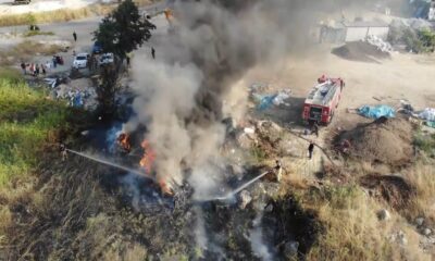 Büyükçekmece’de korkutan yangın