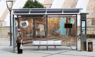 Büyükşehir, şehirdeki otobüs duraklarına doğal güzellikleri işledi