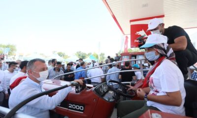 Büyükşehirden çiftçilere 2 milyon litre akaryakıt desteği