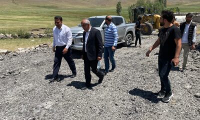 Çaldıran Belediyesinden stabilize yol çalışması