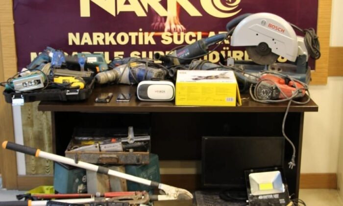 Çalıntı malzeme karşılığı uyuşturucu satan şahsın evine operasyon