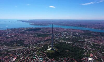 Çamlıca Kulesi, Kurban Bayramı’nda ziyaretçilerin ilgi odağı oldu.