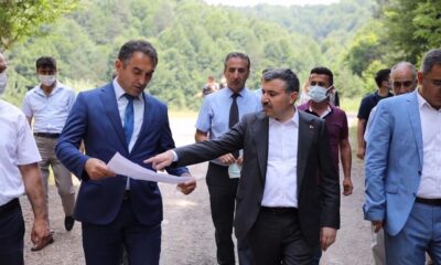 Çamlıpınar göletinde inceleme yapıldı